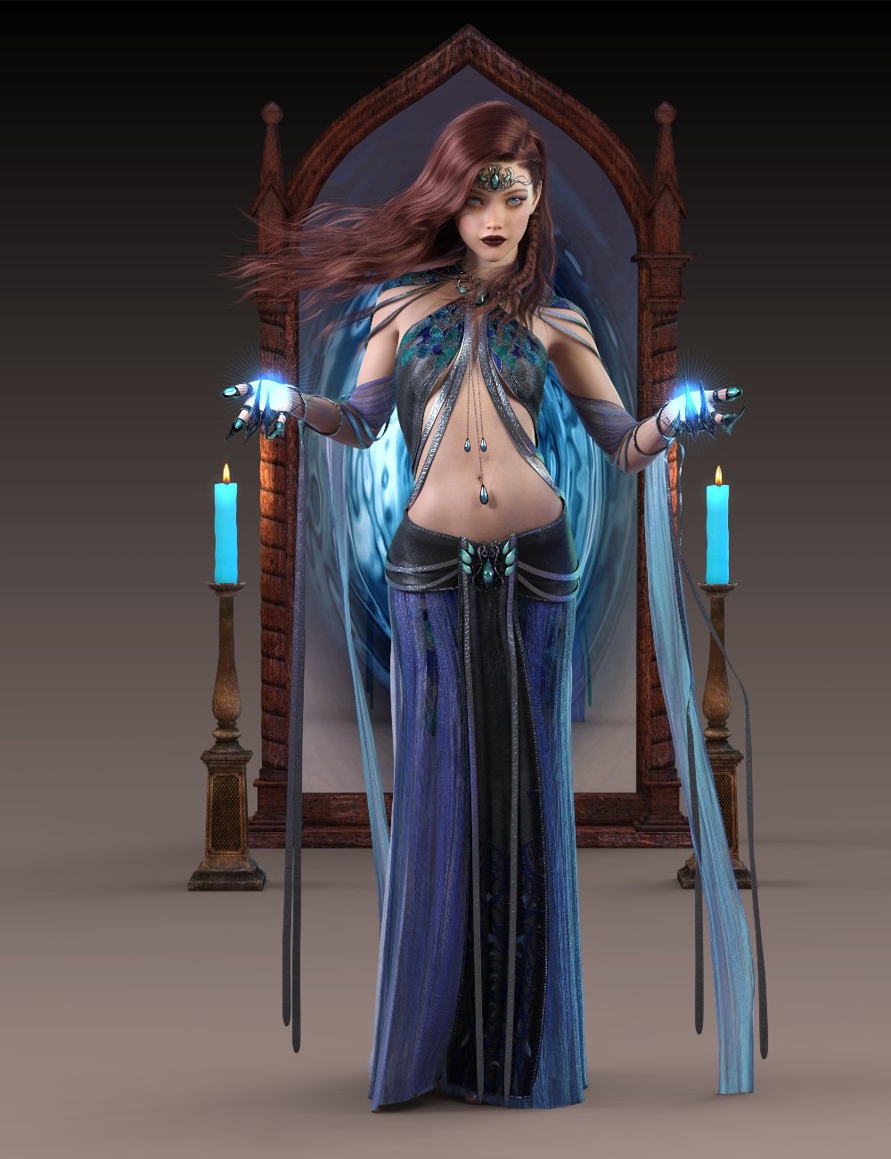 Witchery Poses for Genesis 9, 8, and 3 by: Handspan Studios, 3D Models by Daz 3D