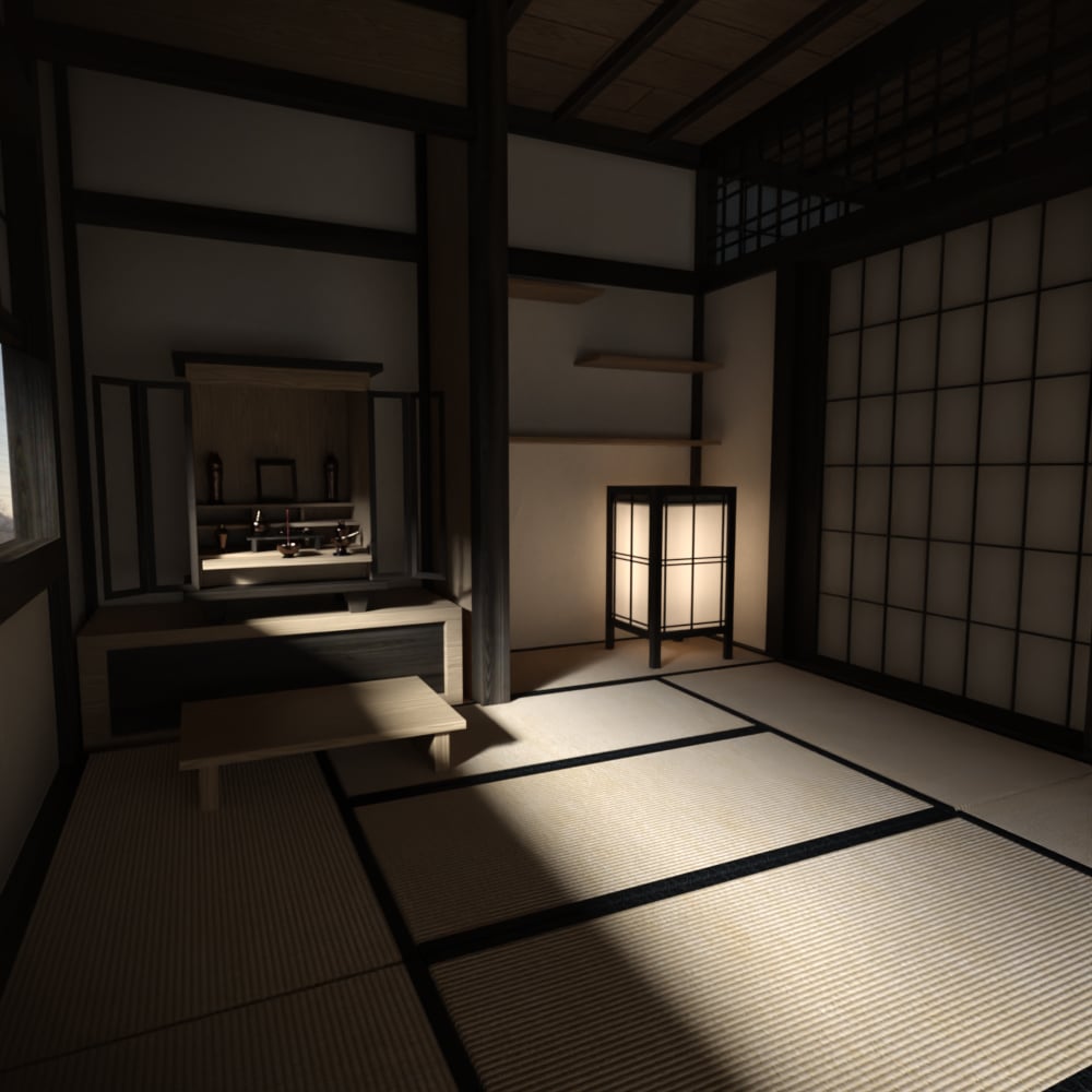 Japanese Style Tatami Room | Daz 3D