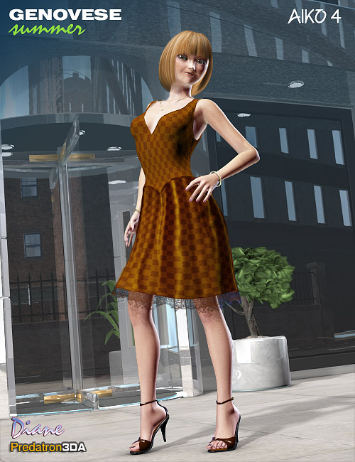 Genovese Summer for V4 Genovese Summer for V4 by: PredatronDiane, 3D Models by Daz 3D