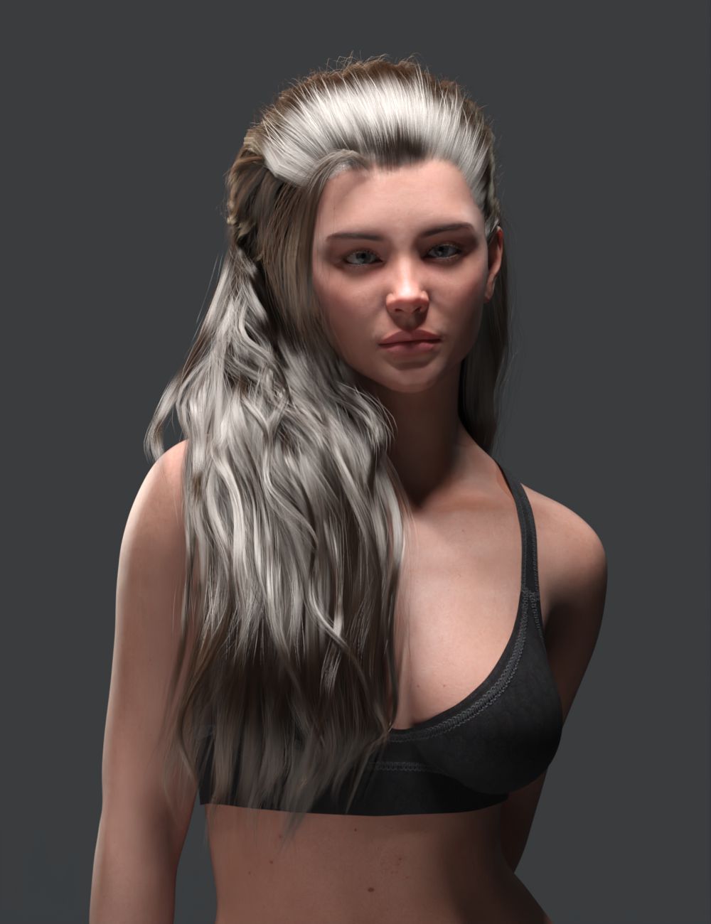 Wuqu Hair for Genesis 9 by: Ergou, 3D Models by Daz 3D