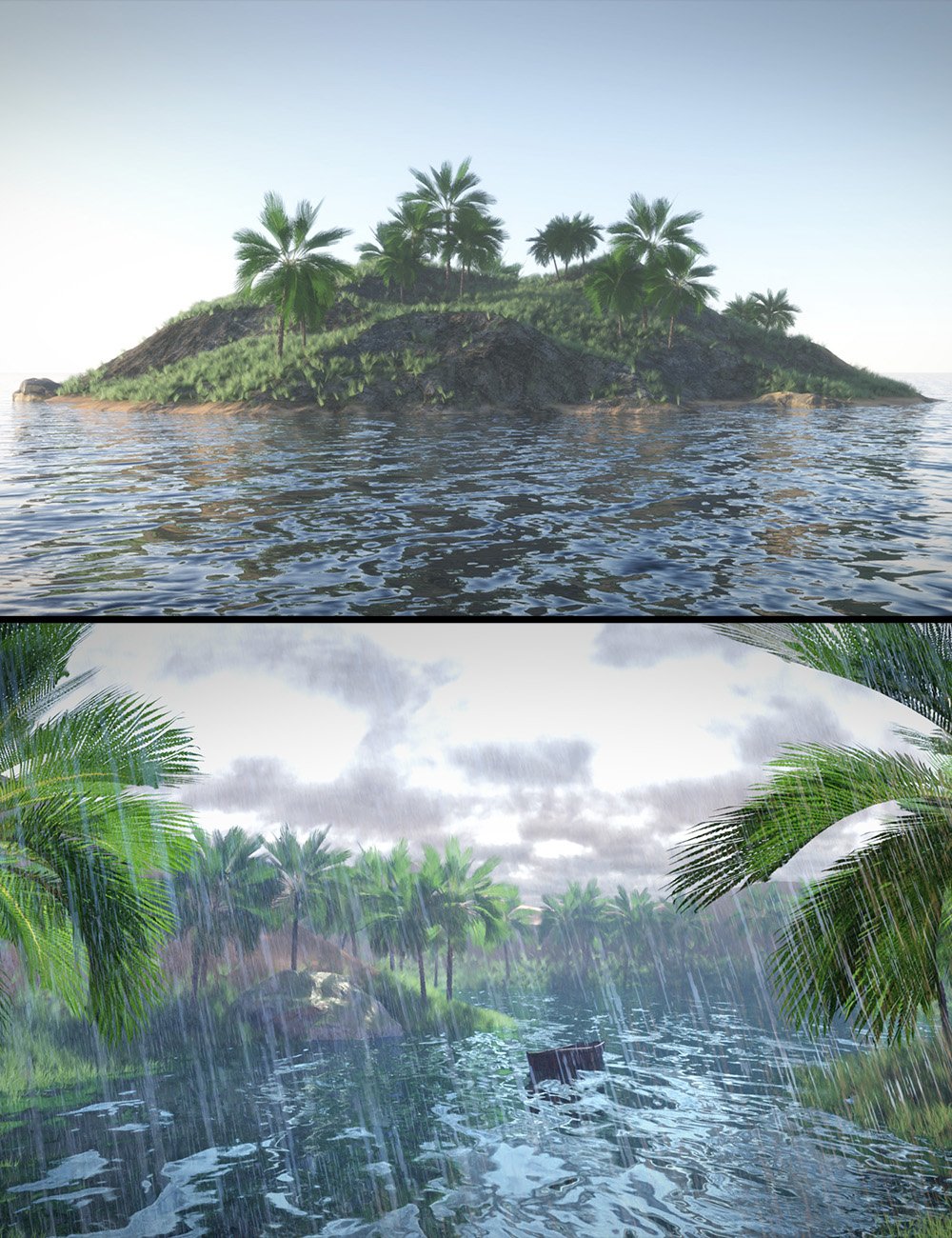 Mega Terrain: Oasis by: KindredArts, 3D Models by Daz 3D