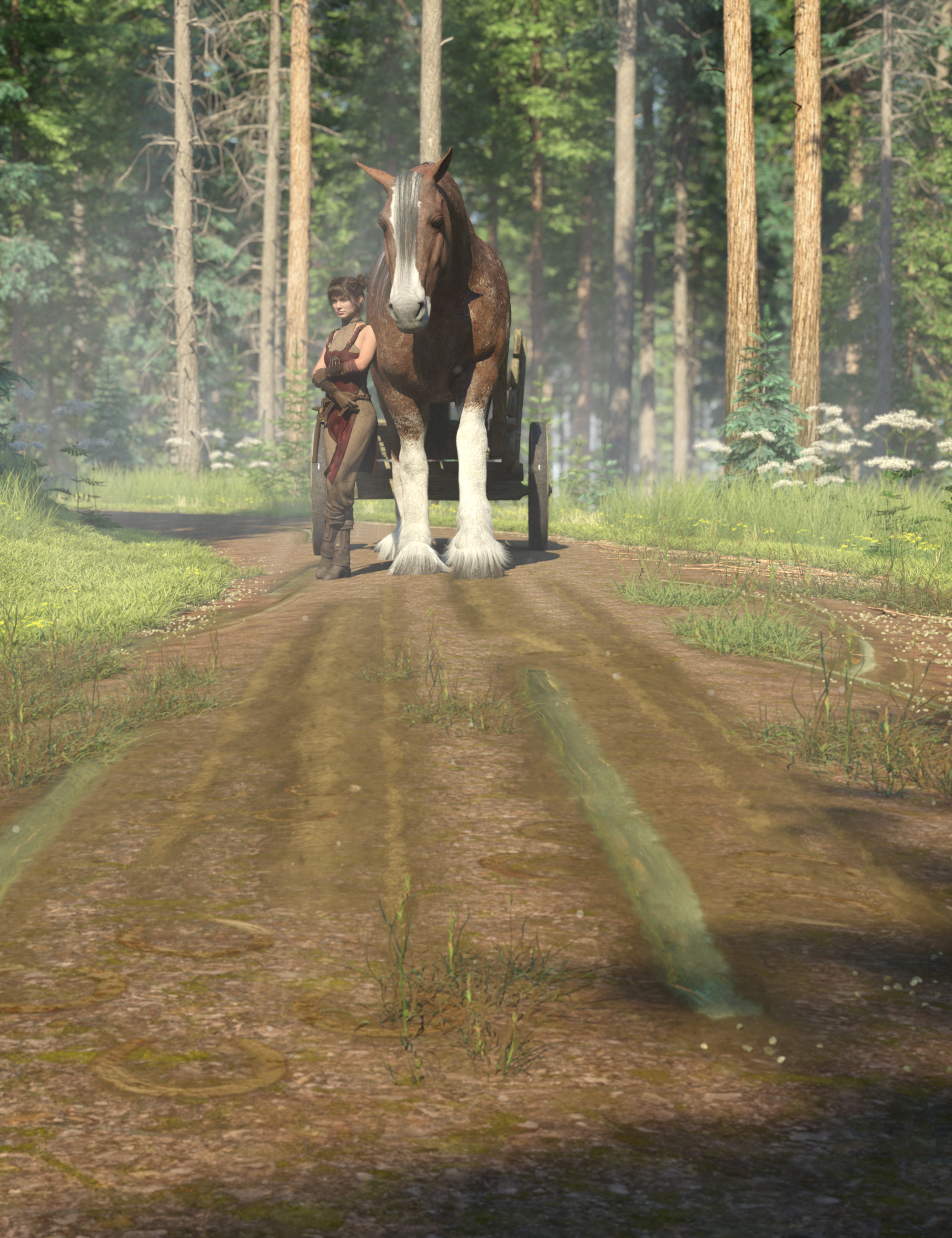 Tire Tracks and Road Rut Decals | Daz 3D