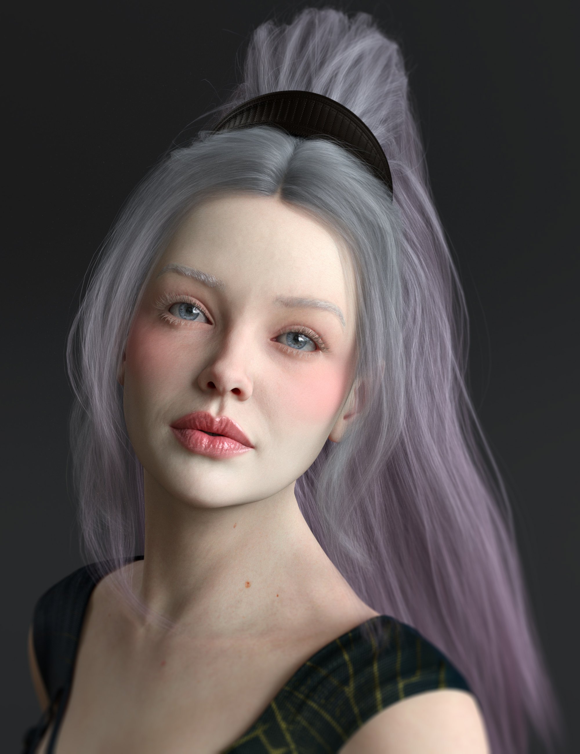 Updo of Fantasy Hair Color Expansion | Daz 3D