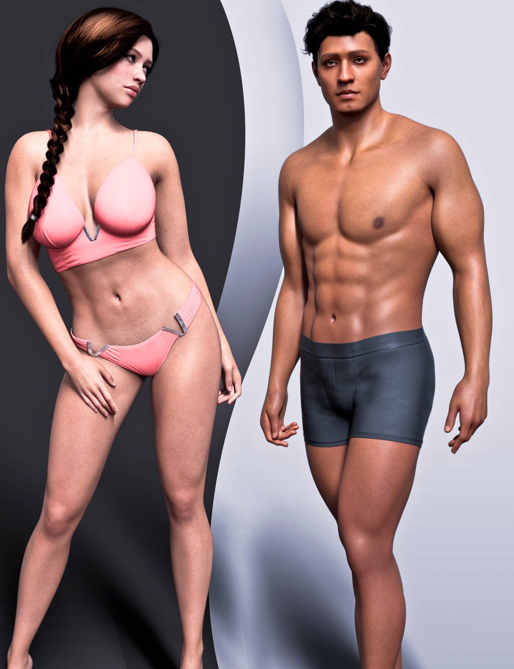 Twizted Body Morphs for Genesis 9 by: TwiztedMetal, 3D Models by Daz 3D