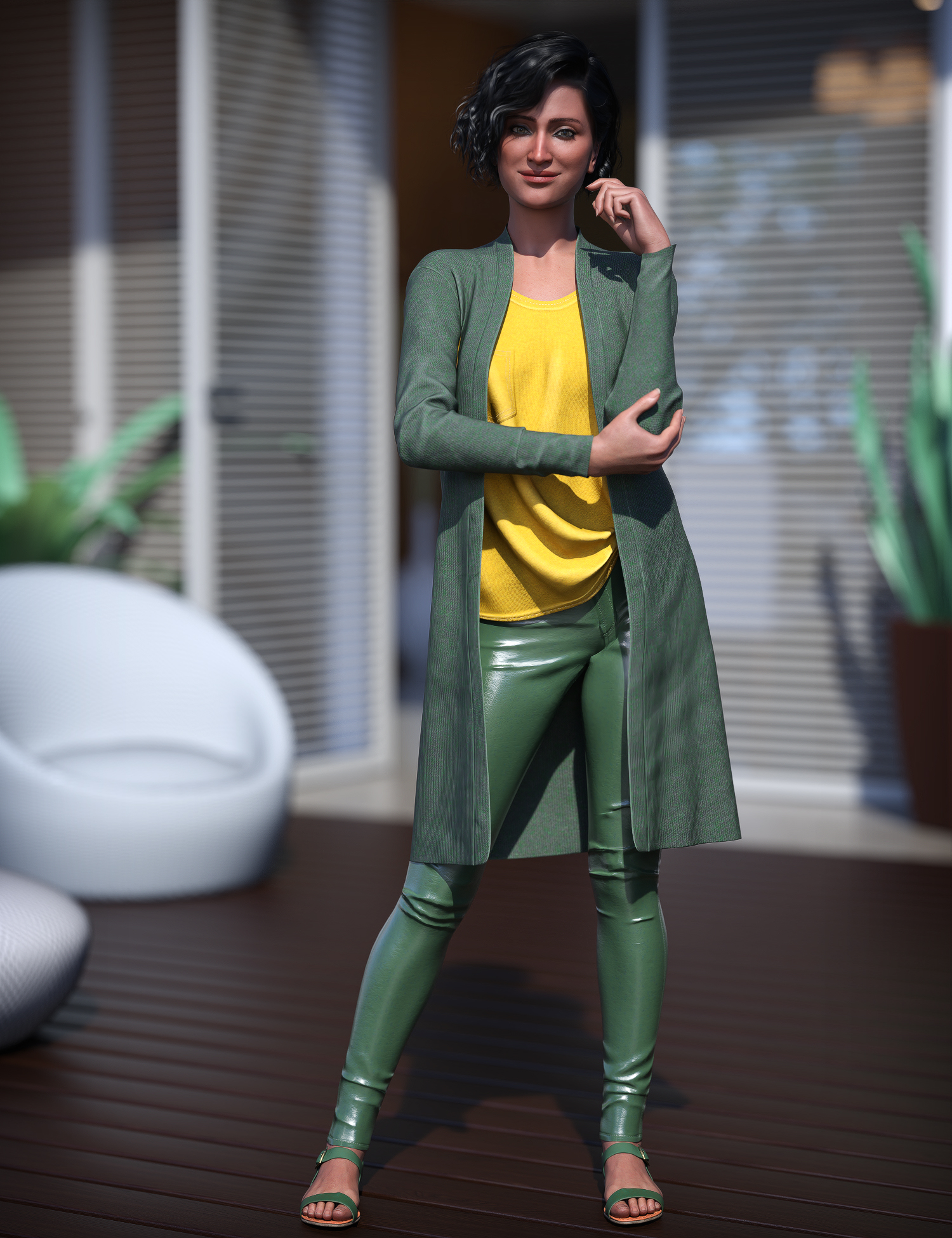 dForce Every Day Outfit Texture Add-On by: fefecoolyellow, 3D Models by Daz 3D