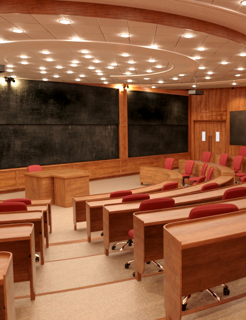 Business School Classroom by: clacydarch, 3D Models by Daz 3D