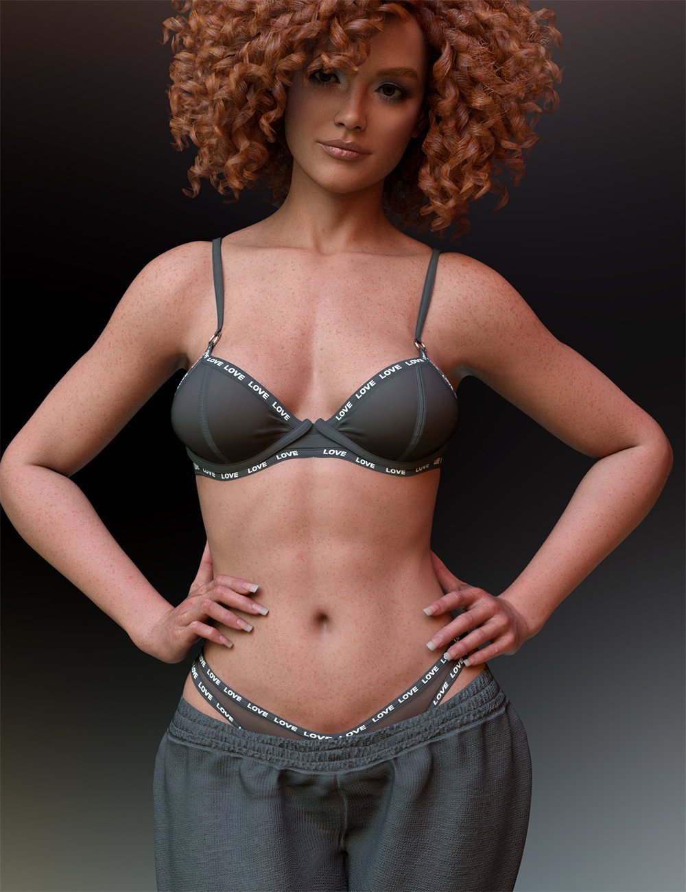 X-Fashion Oversize Jogger Set for Genesis 9 by: xtrart-3d, 3D Models by Daz 3D