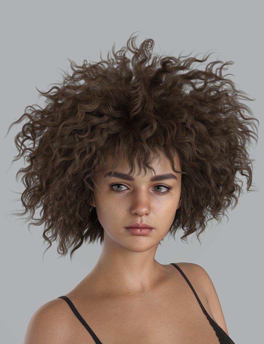 dForce XYZ Nami Hair for Genesis 9 and 8.1 Female by: XYZ, 3D Models by Daz 3D
