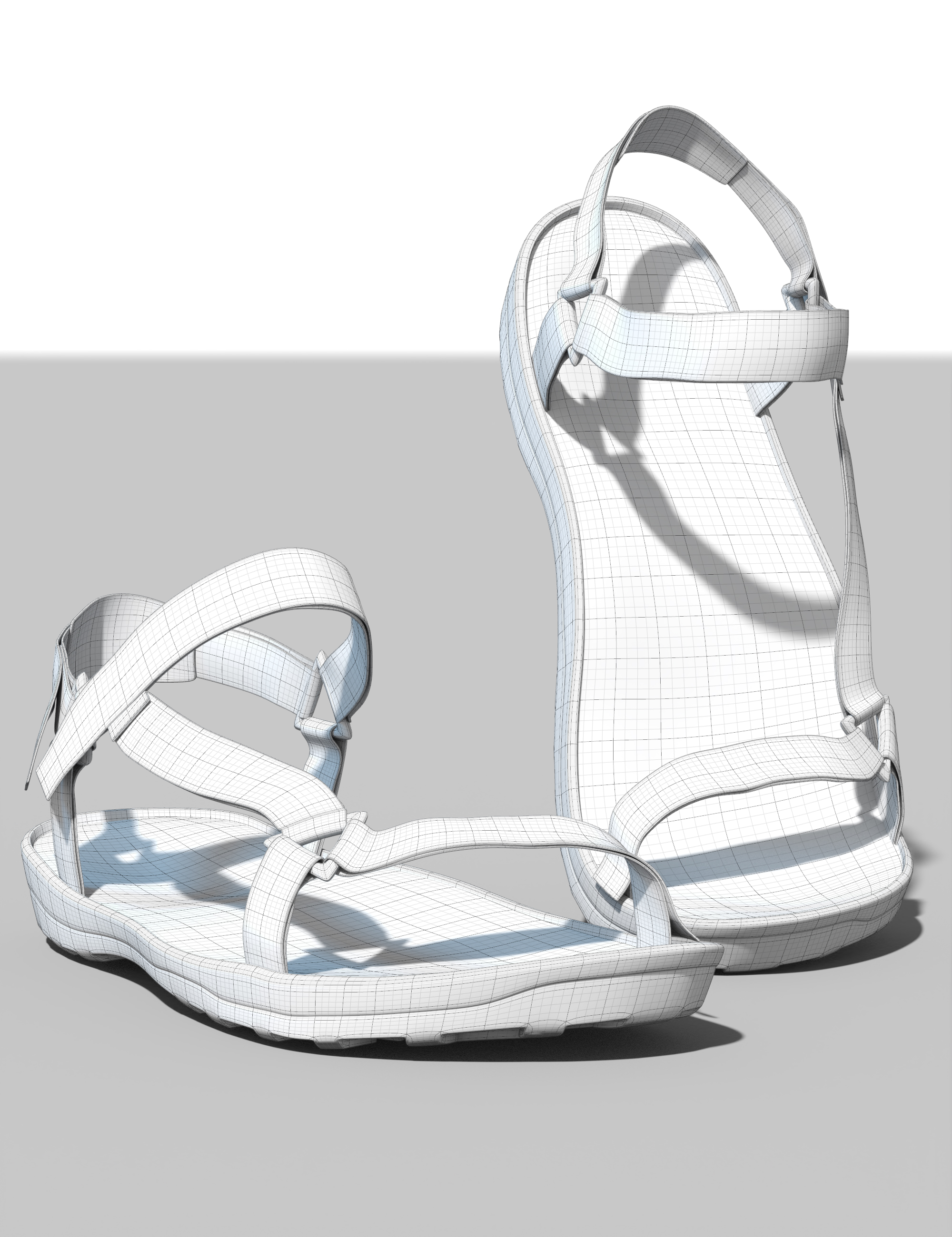 Kody Flat Sandals For Genesis 9 | Daz 3D