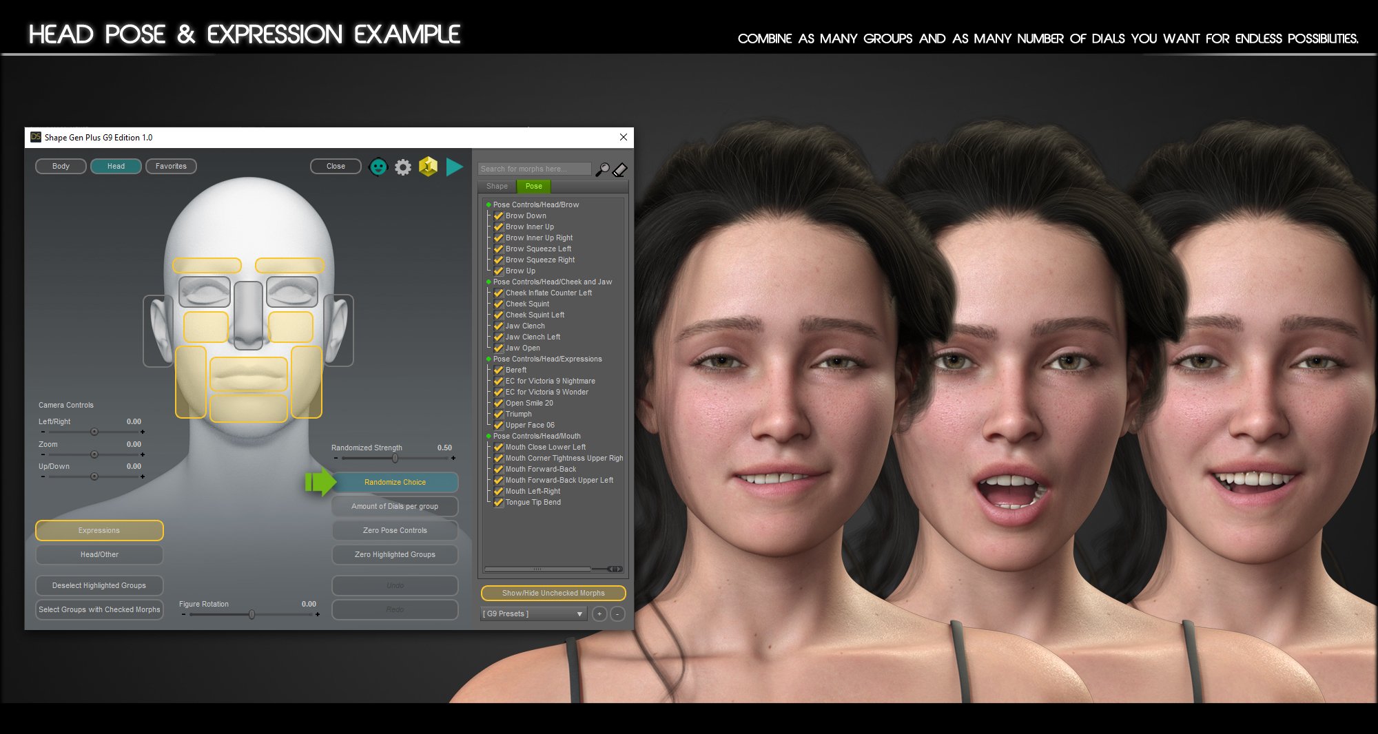 Shape Gen Plus Genesis 9 Edition | Daz 3D