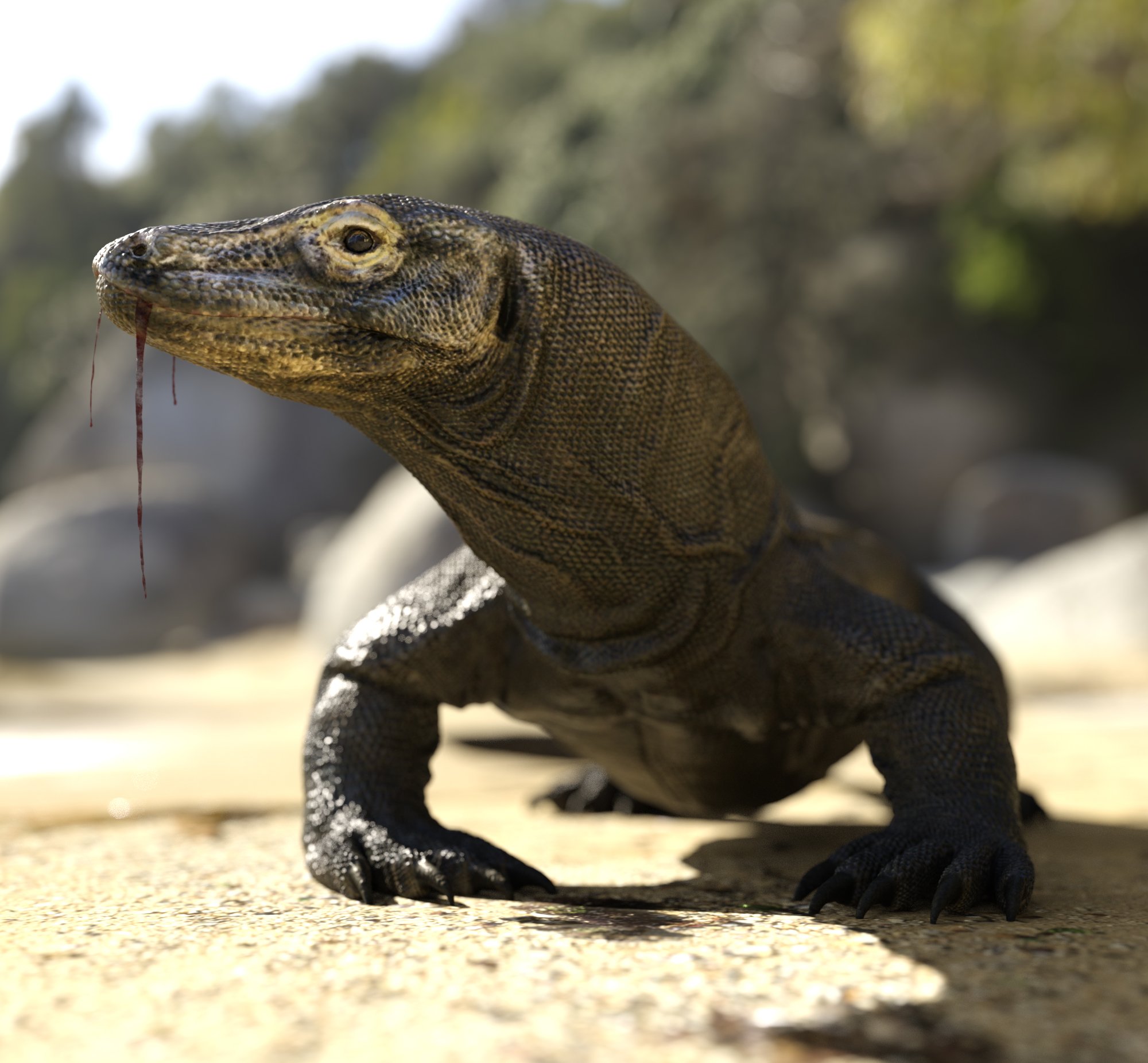 Komodo Dragon by AM by: Alessandro_AM, 3D Models by Daz 3D