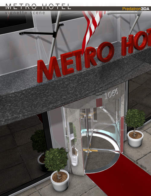 Metro Hotel Vignette by: Predatron, 3D Models by Daz 3D
