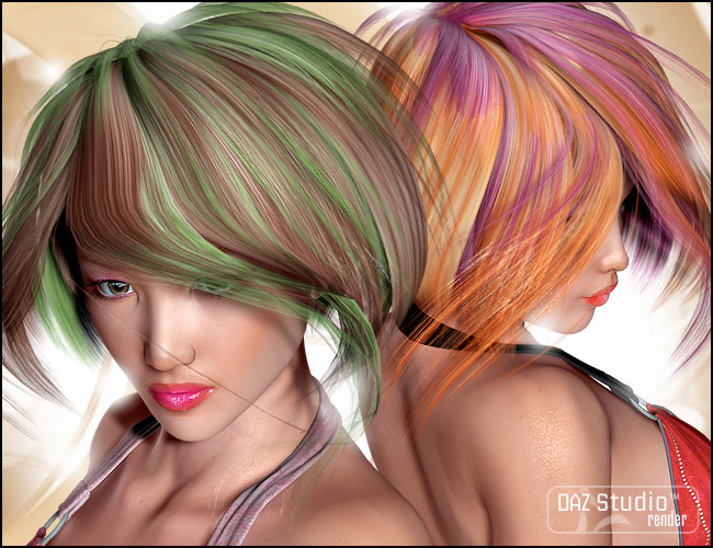 Niamh Hair by: SWAM, 3D Models by Daz 3D