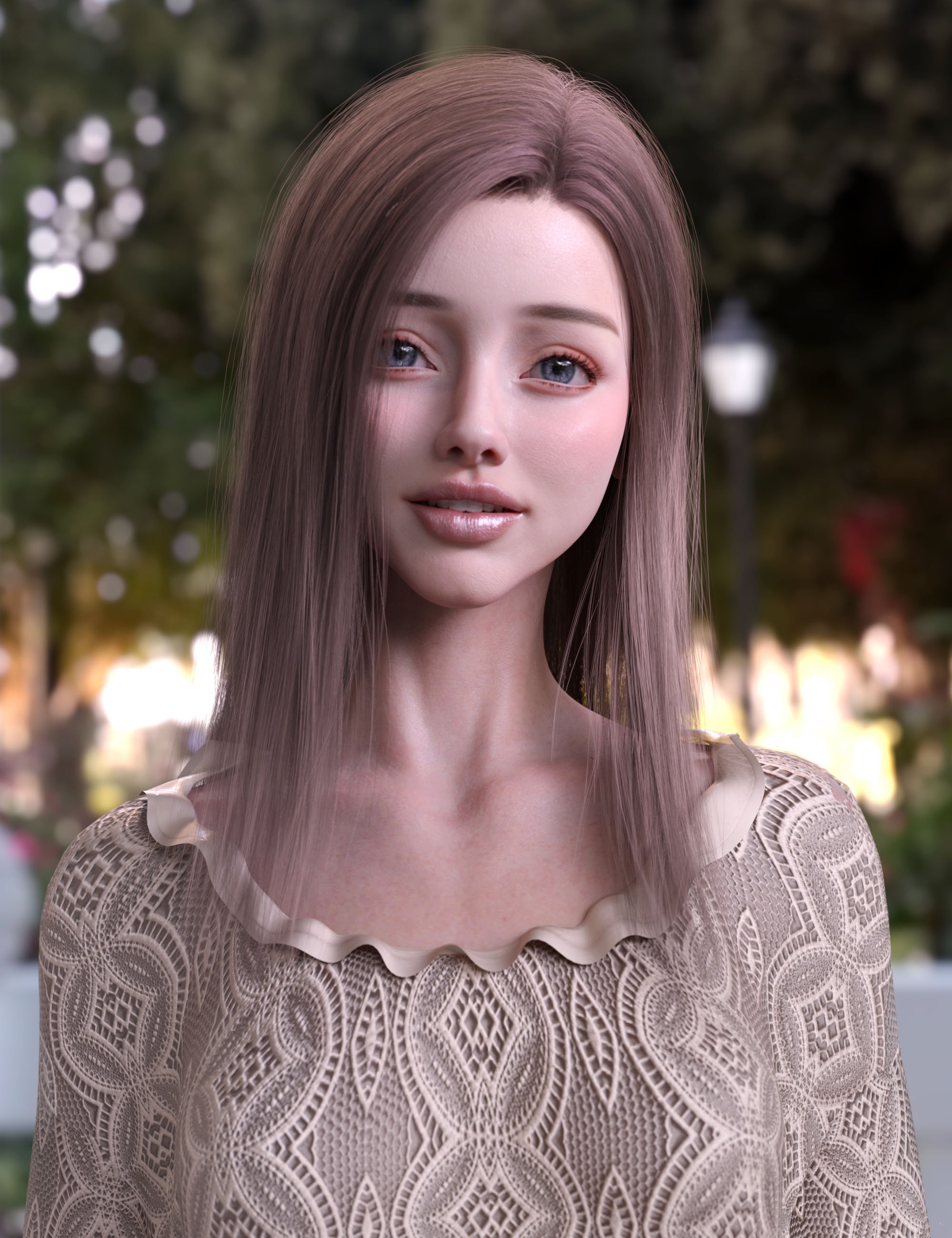 BS Long Hair for Genesis 8, 8.1, and 9 by: BirthStone, 3D Models by Daz 3D