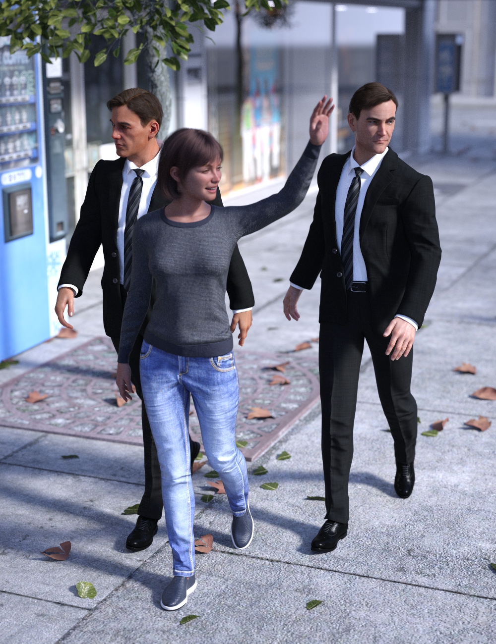 Loyal Bodyguard Poses for Genesis 9, 8.1 and 8 by: Scuffles3d, 3D Models by Daz 3D