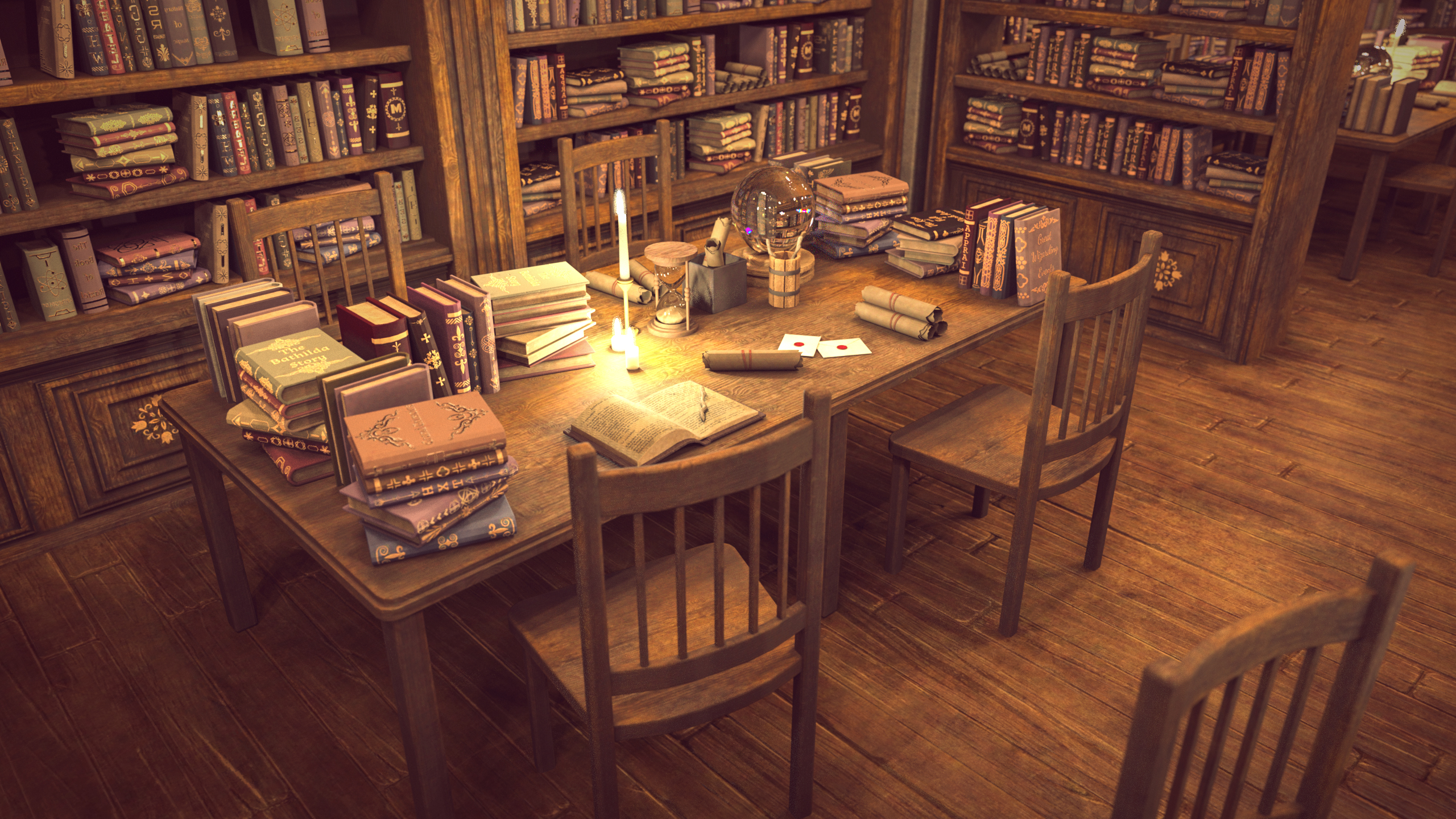 Magic Grand Library by: Polish, 3D Models by Daz 3D