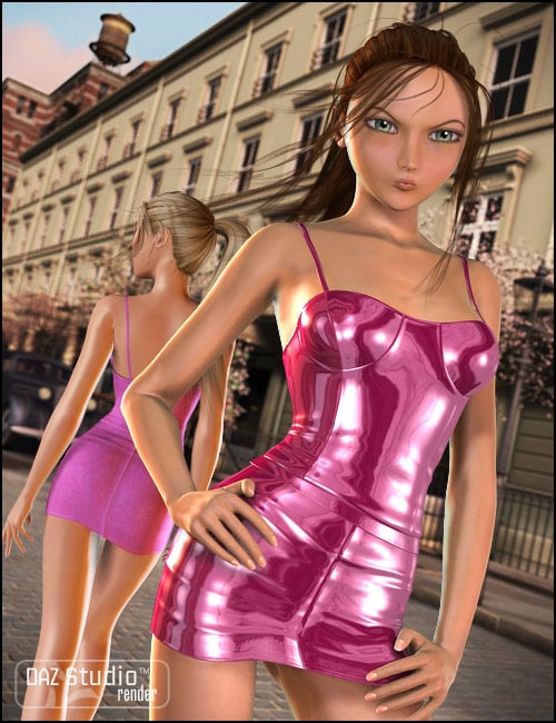 Mini Dress Unimesh Fits by: Barbara Brundon, 3D Models by Daz 3D