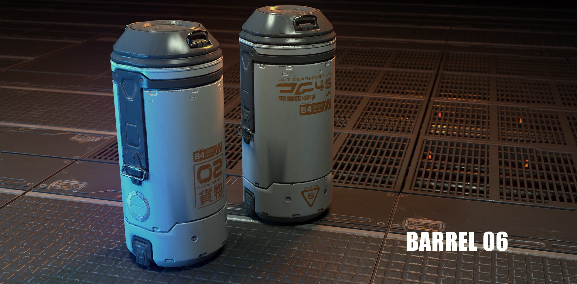 Sci-Fi Props: Barrels | Daz 3D