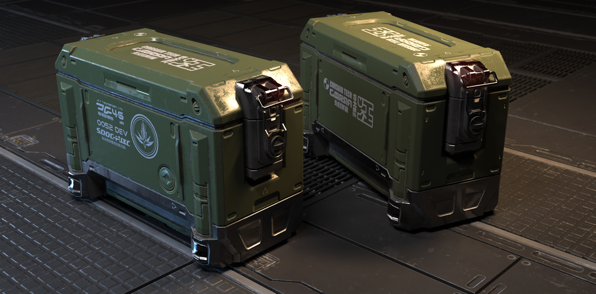 Sci-Fi Props: Crates And Containers Bundle | Daz 3D
