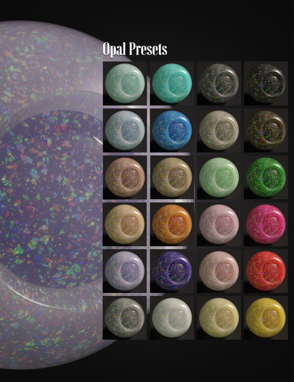 Faux Opal Shaders | Daz 3D