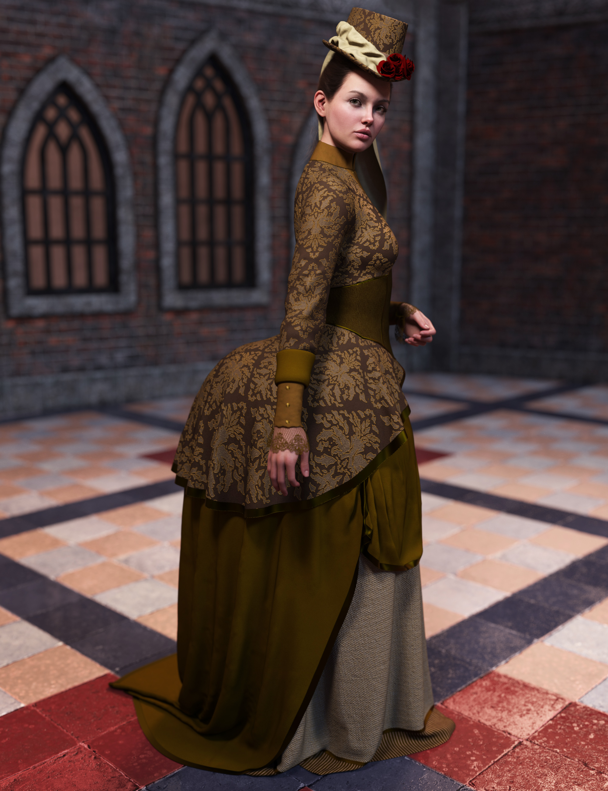 dForce Gown of Fantasy 5 for Genesis 9 by: outoftouch, 3D Models by Daz 3D