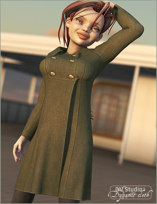 Seaworthy Peacoat Seaworthy Peacoat by: OptiTex, 3D Models by Daz 3D