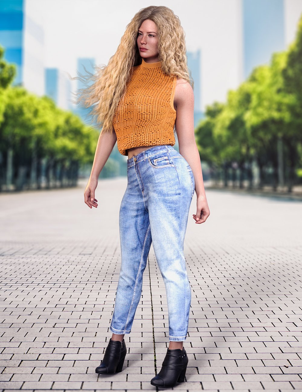 dforce Summer Casual Style Outfit for Genesis 9