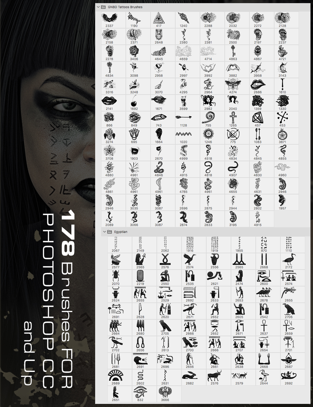 35 Sets of Free Photoshop Tattoo Brushes  Naldz Graphics