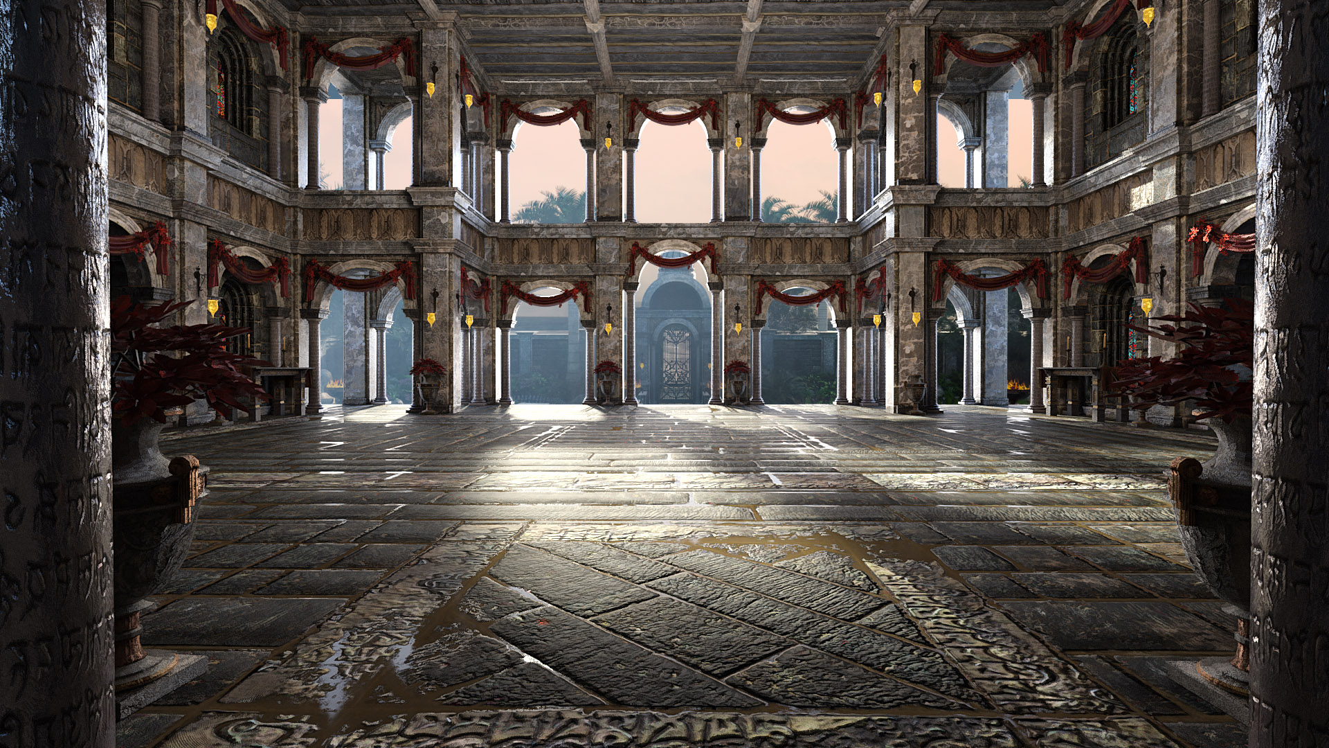 Borgia's Opulent Hall Texture Trifecta | Daz 3D