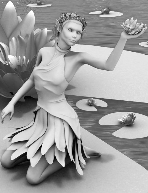 Lily Fairy V4 by: Barbara Brundon, 3D Models by Daz 3D