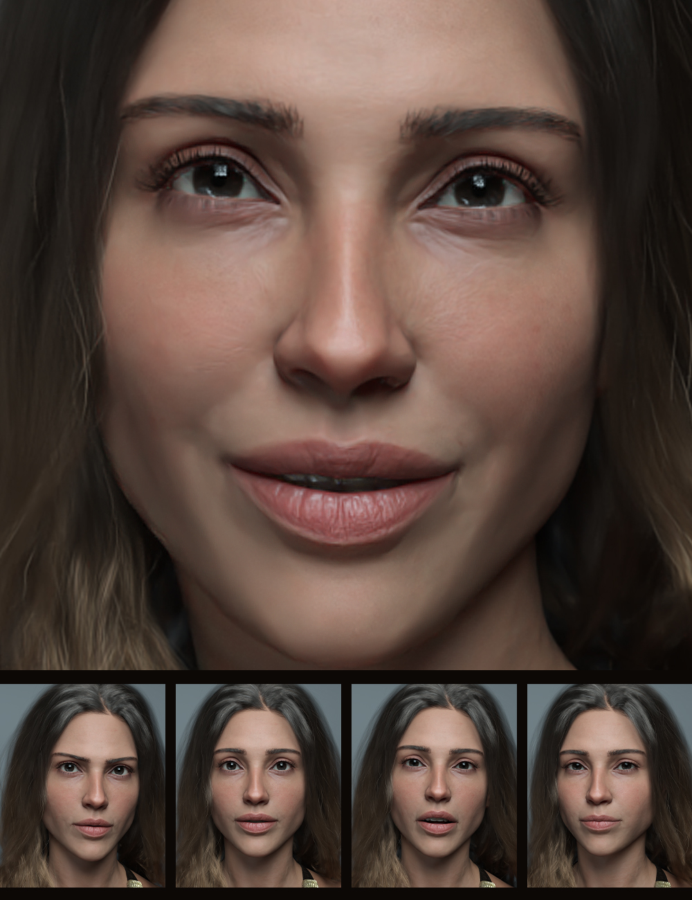 The Expression Collection for Olympia 9 by: Quixotry, 3D Models by Daz 3D