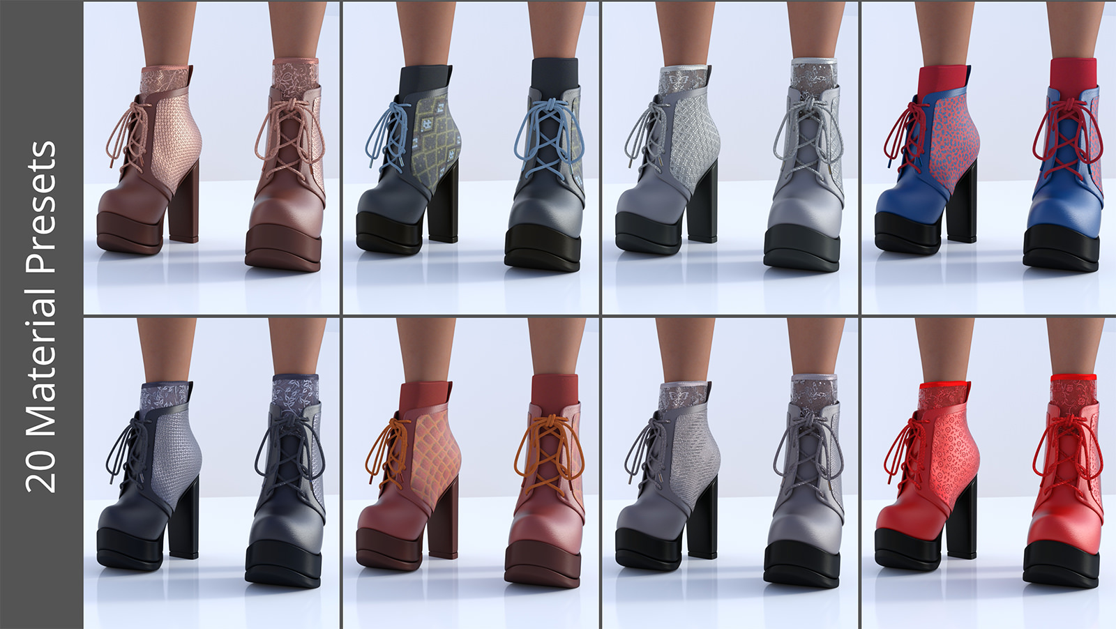 Diva Ankle Boots for Genesis 9 | Daz 3D