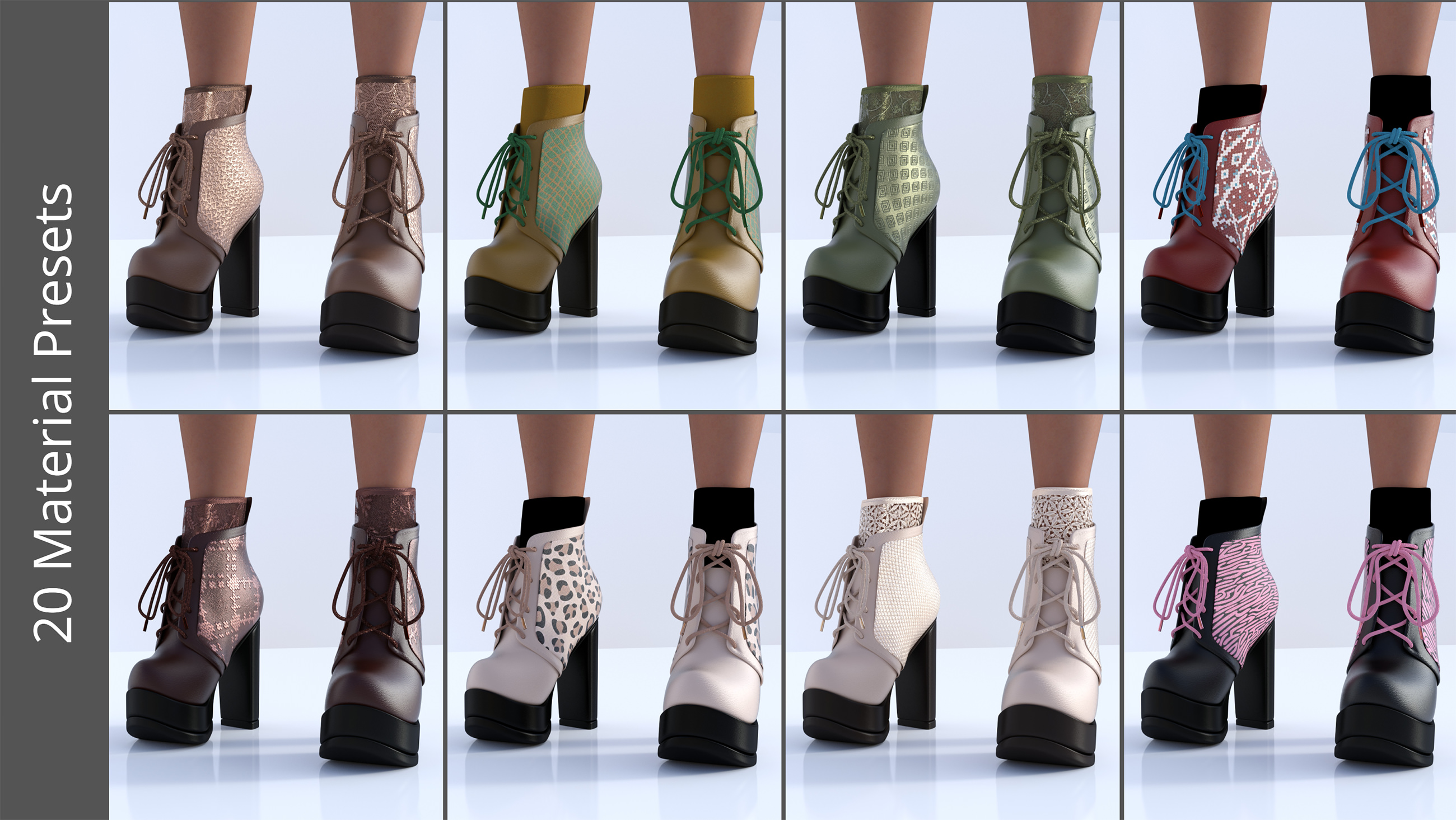 Diva Ankle Boots for Genesis 9 | Daz 3D