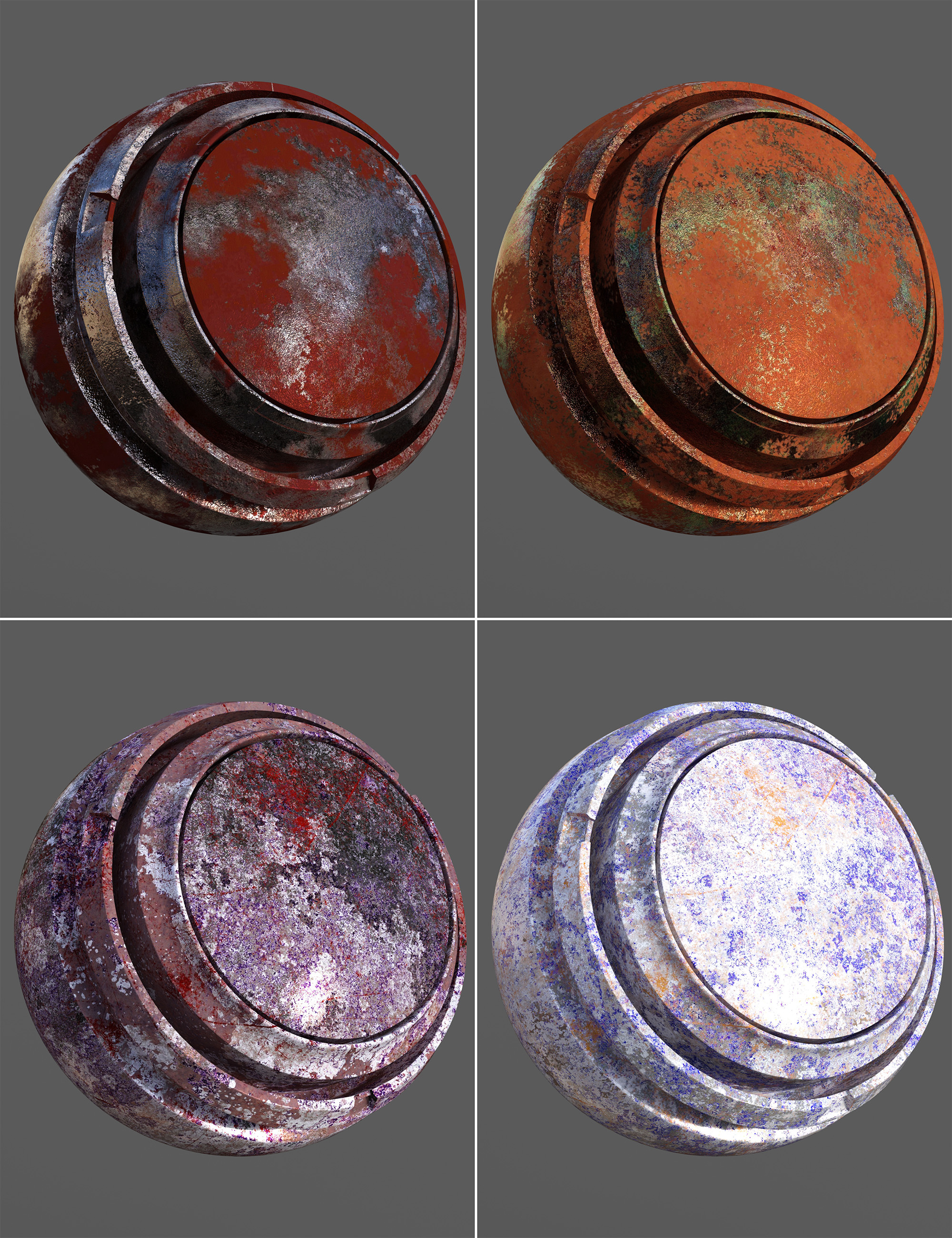 Rusted Metal Iray Shaders Merchant Resource Daz 3D