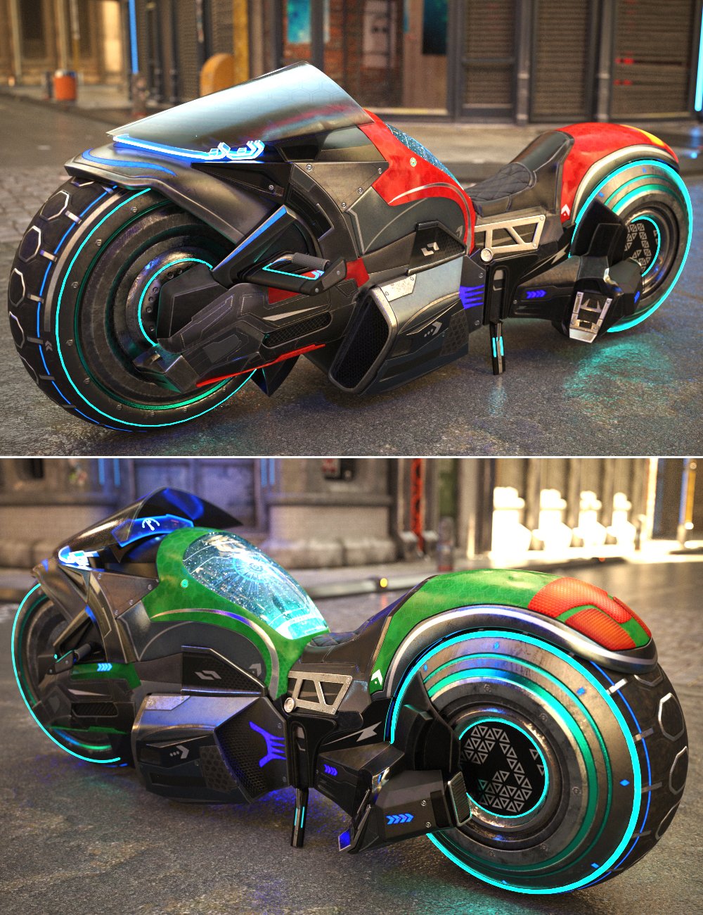 XI Cyberpunk Superbike by: Xivon, 3D Models by Daz 3D