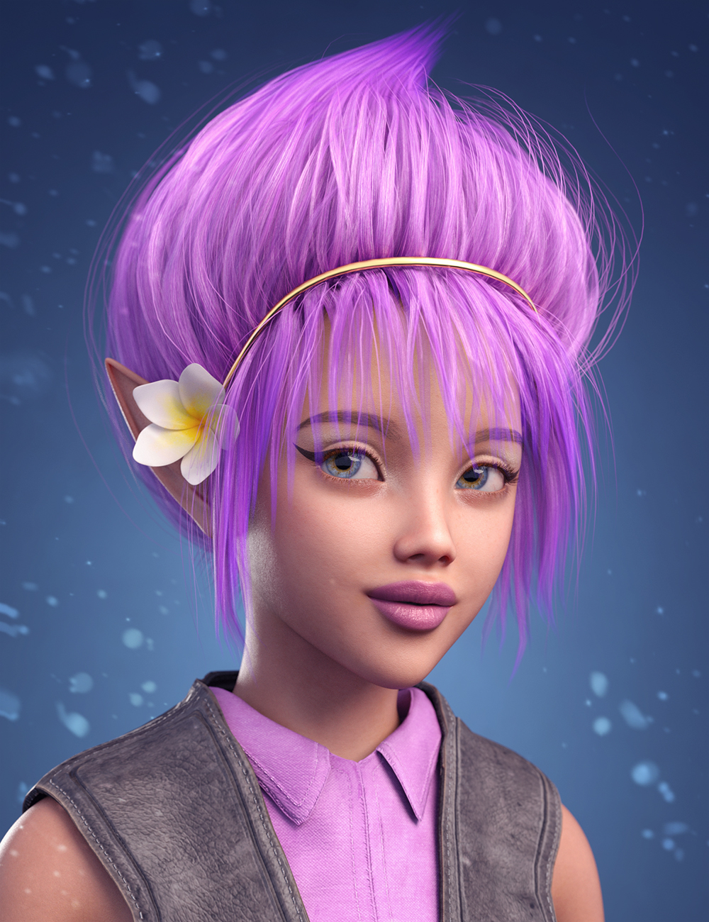 LI FlowerPot Hair for Genesis 9 by: Laticis Imagery, 3D Models by Daz 3D