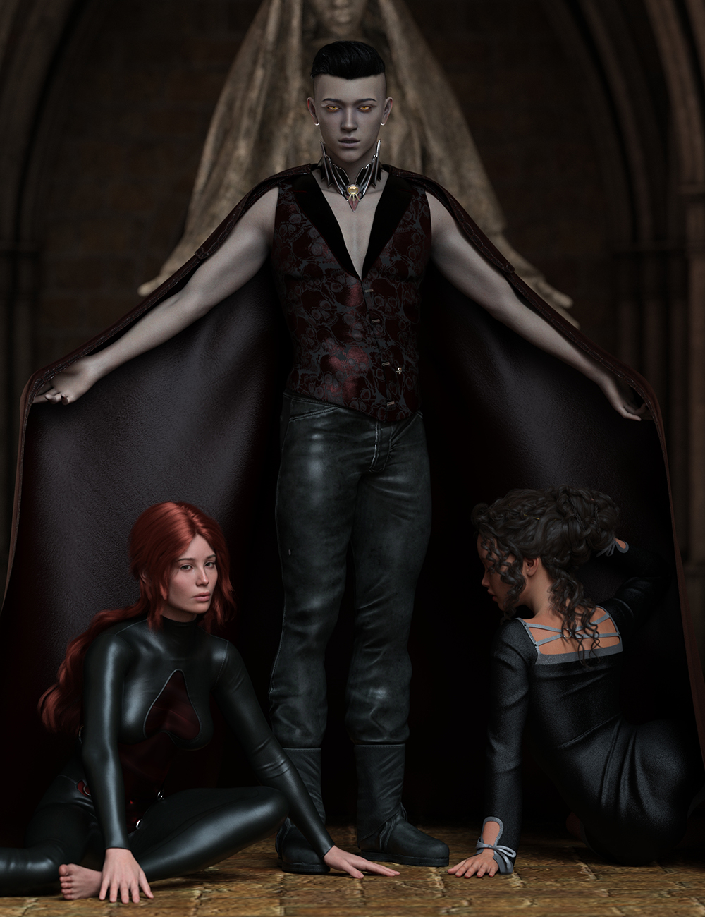 Night Lord Poses for Akhane Human and Vampire by: Ensary, 3D Models by Daz 3D