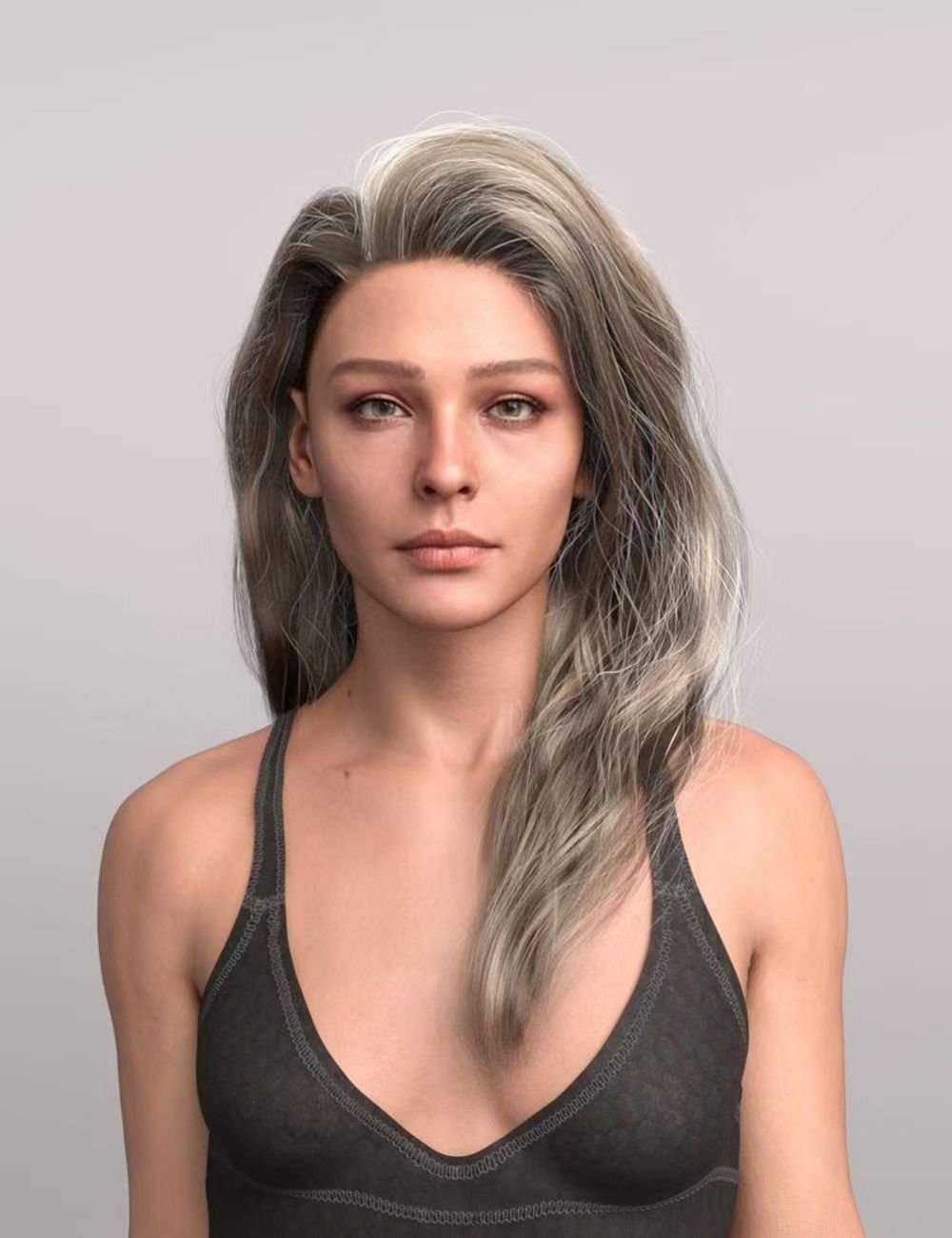 Nuli Hair for Genesis 9 by: Ergou, 3D Models by Daz 3D