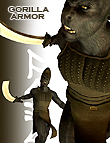 Ape World Gorilla Armor by: The AntFarm, 3D Models by Daz 3D