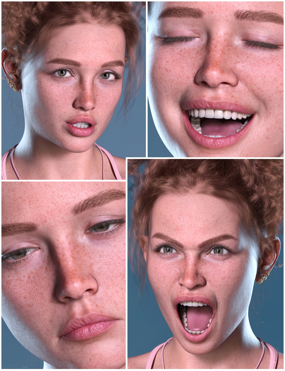 V 100 Must Have Expressions for Victoria 9 by: Valery3D, 3D Models by Daz 3D