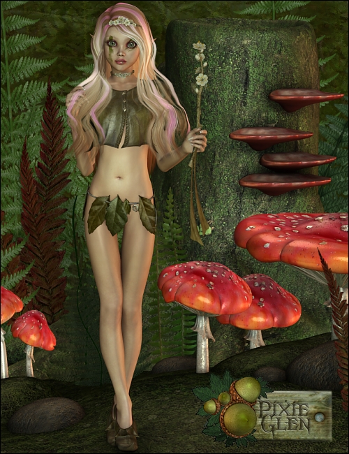 Pixie Glen Bryndel for Aiko 4 by: ThorneMadaSarsa, 3D Models by Daz 3D