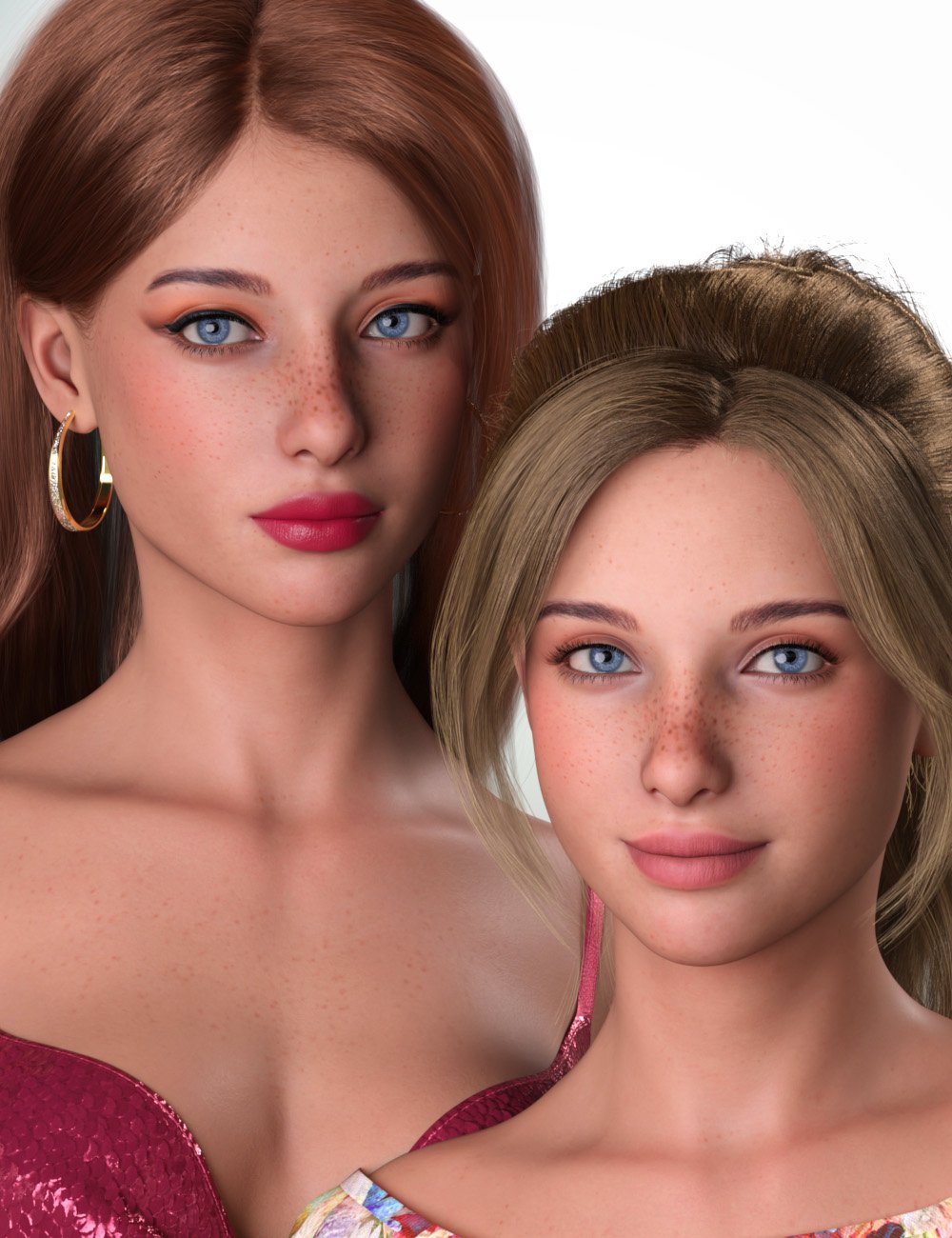 CHB Scarlett and Expressions for Genesis 9 by: Cherubit, 3D Models by Daz 3D