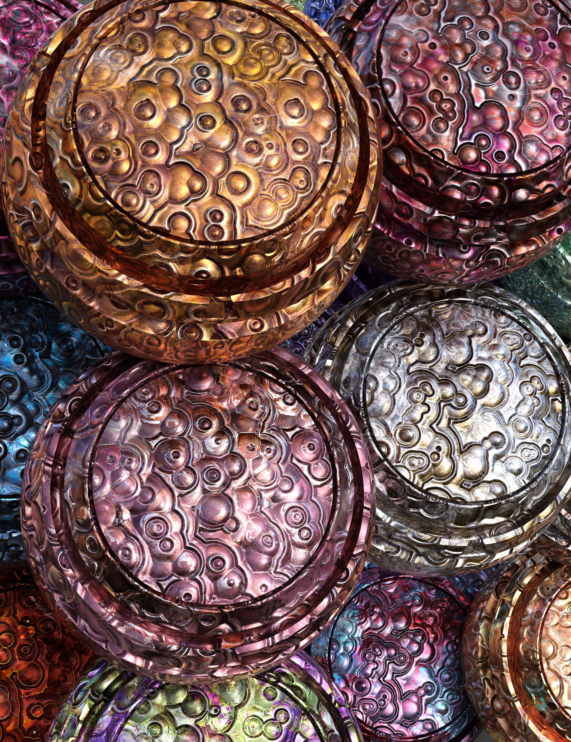 Galactic Bubble Metal Iray Shaders - Merchant Resource by: Nelmi, 3D Models by Daz 3D