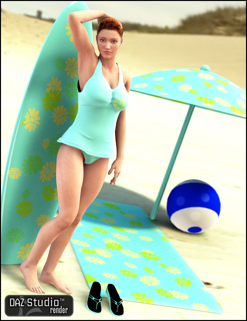 Surfer V4 by: Barbara Brundon, 3D Models by Daz 3D