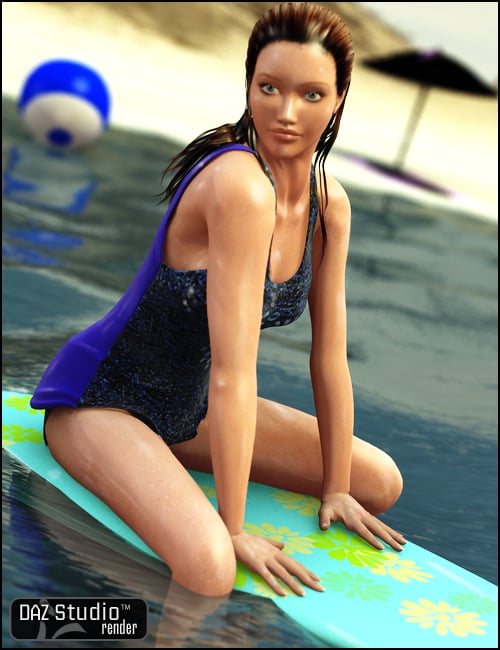 Surfer V4 by: Barbara Brundon, 3D Models by Daz 3D