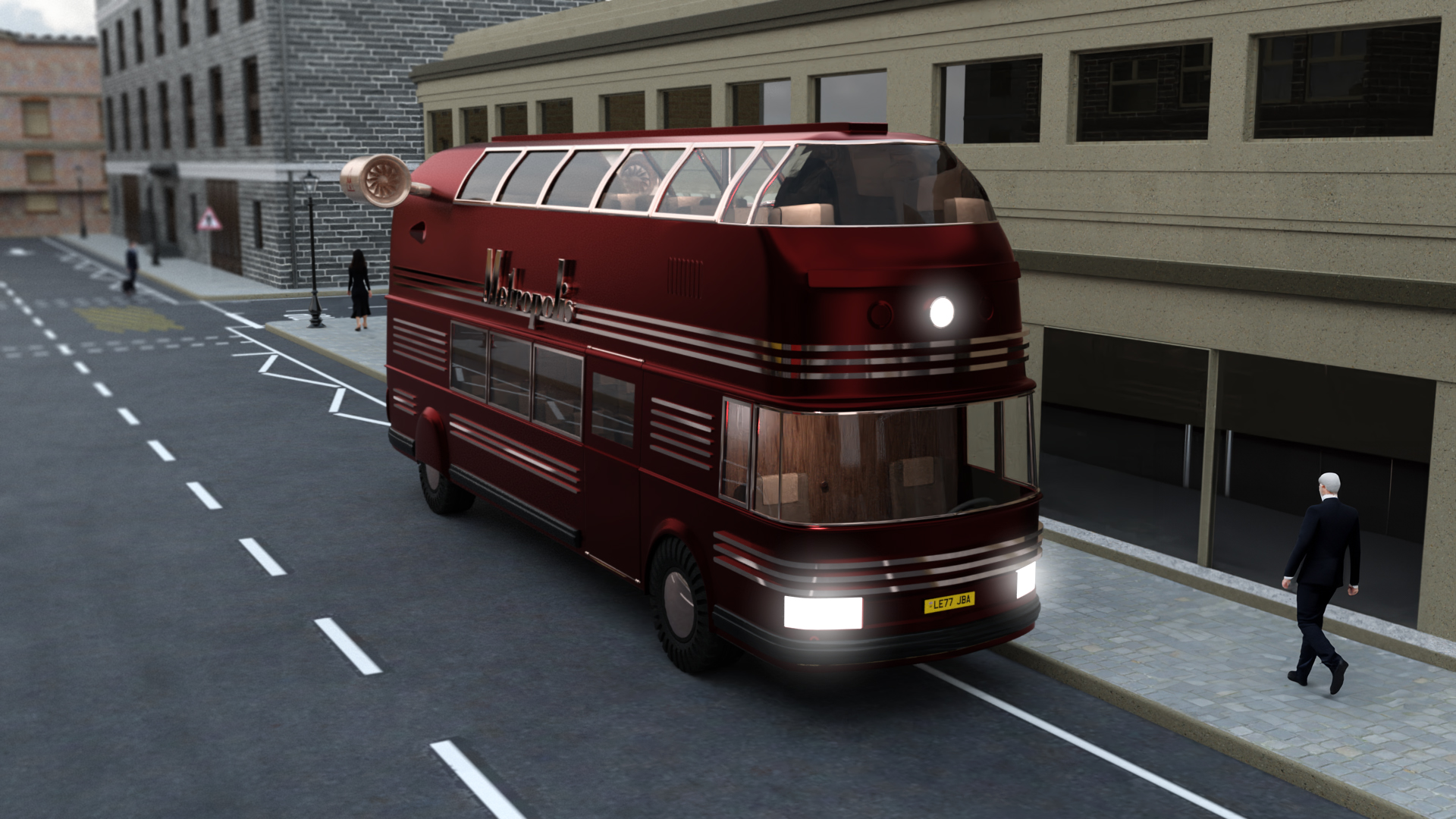Jet Bus - Blue Angel Jet Bus - Blue Angel by: Fantasyart3D, 3D Models by Daz 3D
