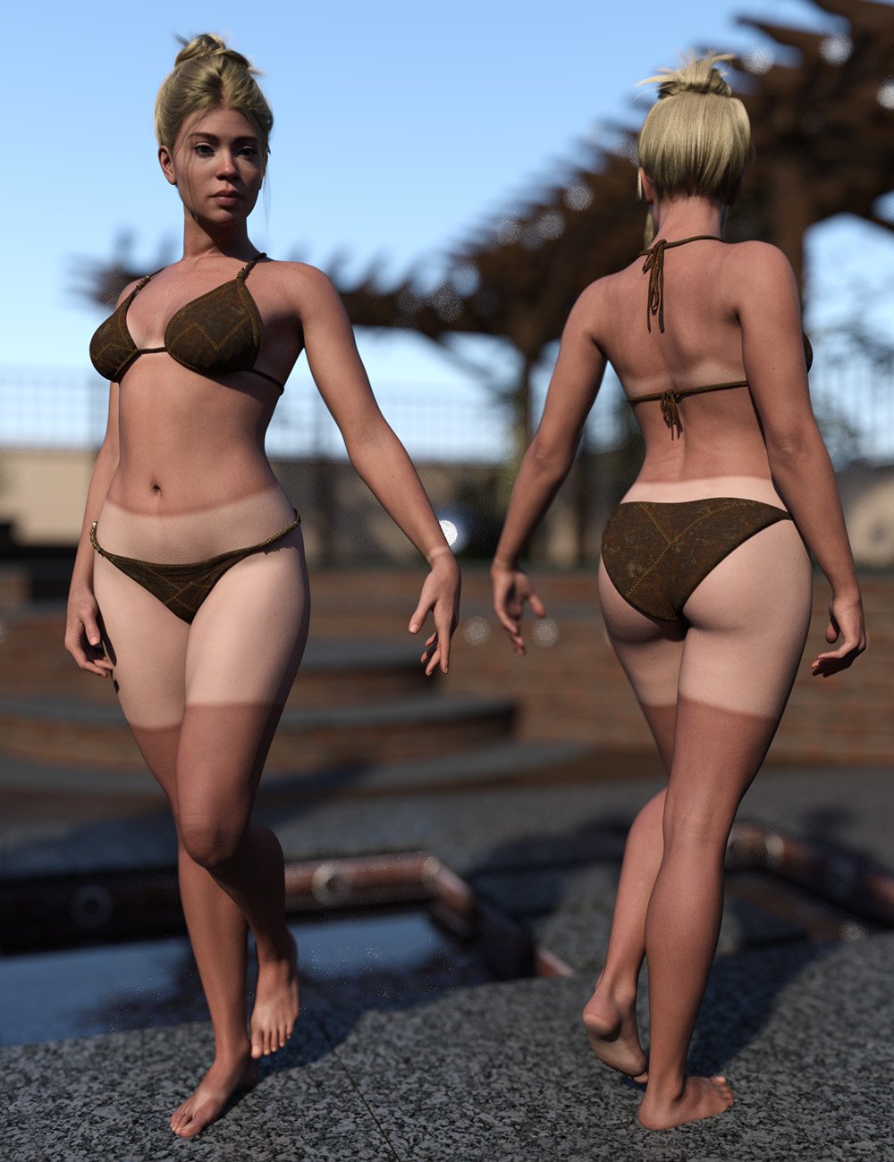 Tan Lines Merchant Resource for Genesis 9 by: ForbiddenWhispers, 3D Models by Daz 3D