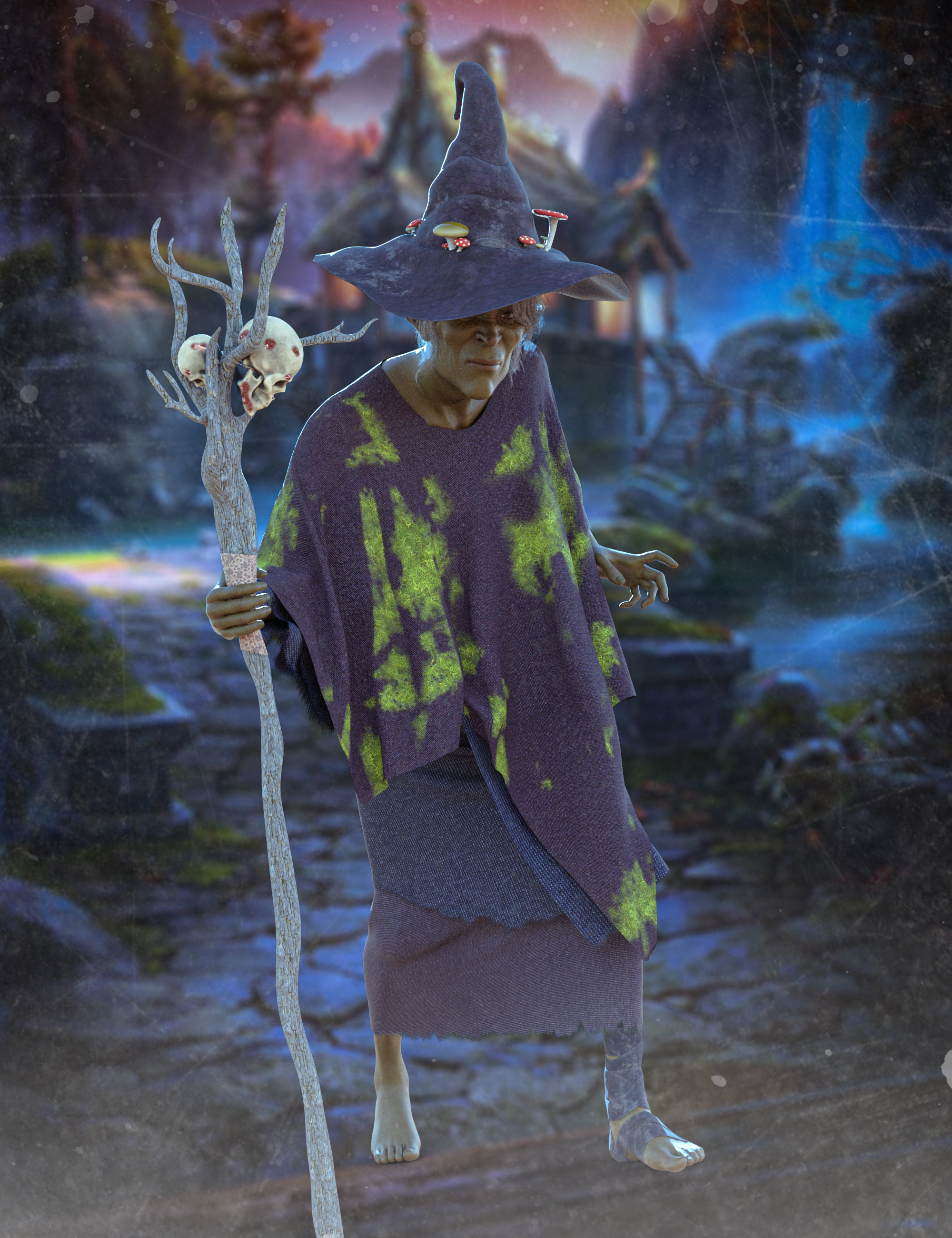 dForce Wicked Witch Outfit Texture Add-on by: Aesthetic HouseMarcs Art, 3D Models by Daz 3D