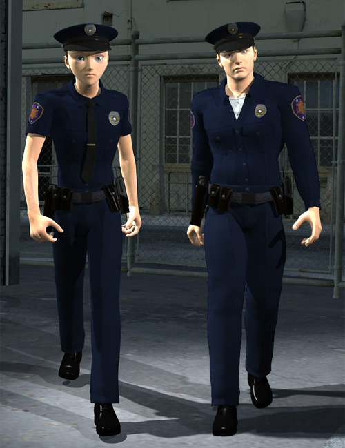 Real World Heroes  Police Officer  M4 H4 by: WillDupreMAB, 3D Models by Daz 3D