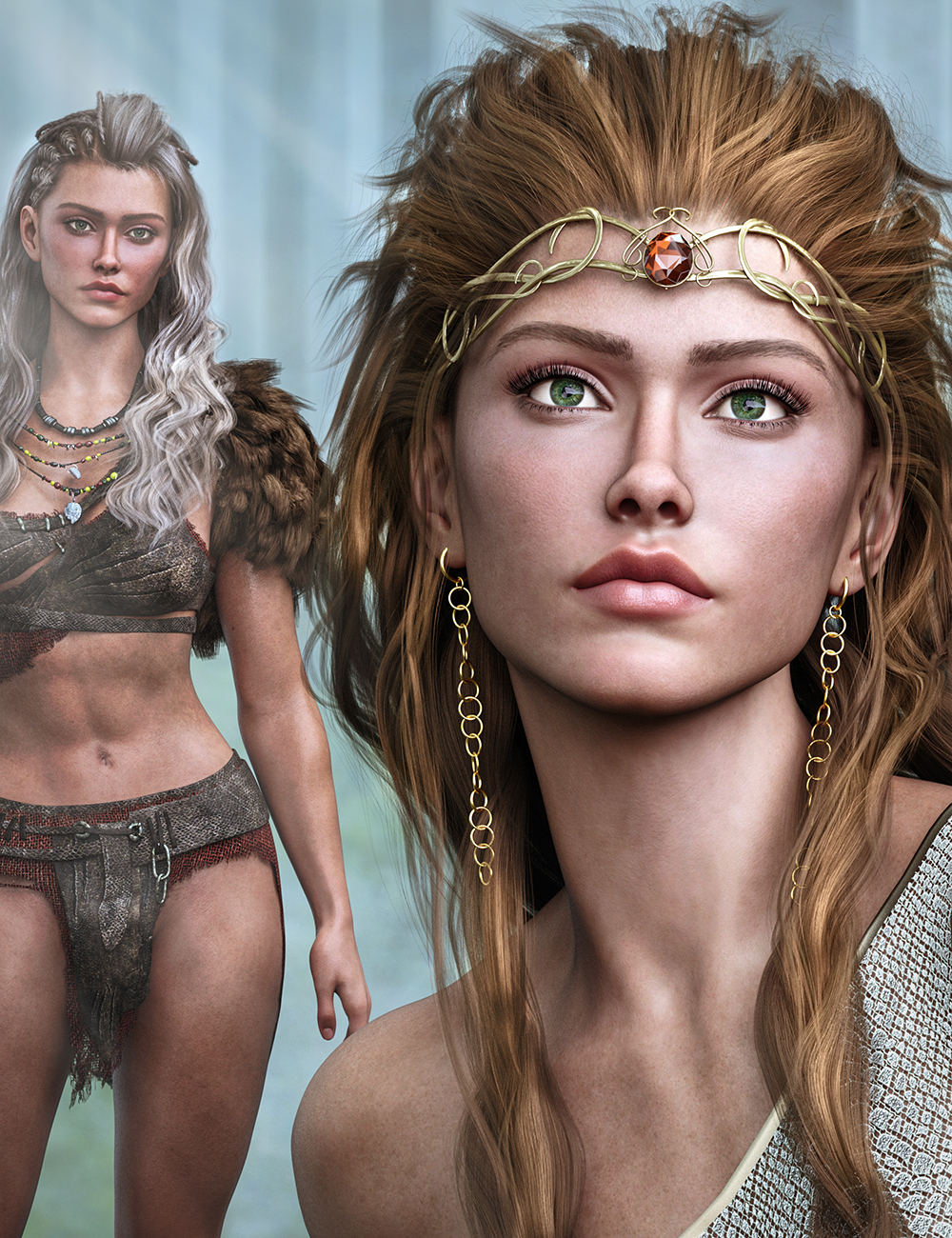 CJ Mercia For Genesis 9 by: Colm Jackson, 3D Models by Daz 3D